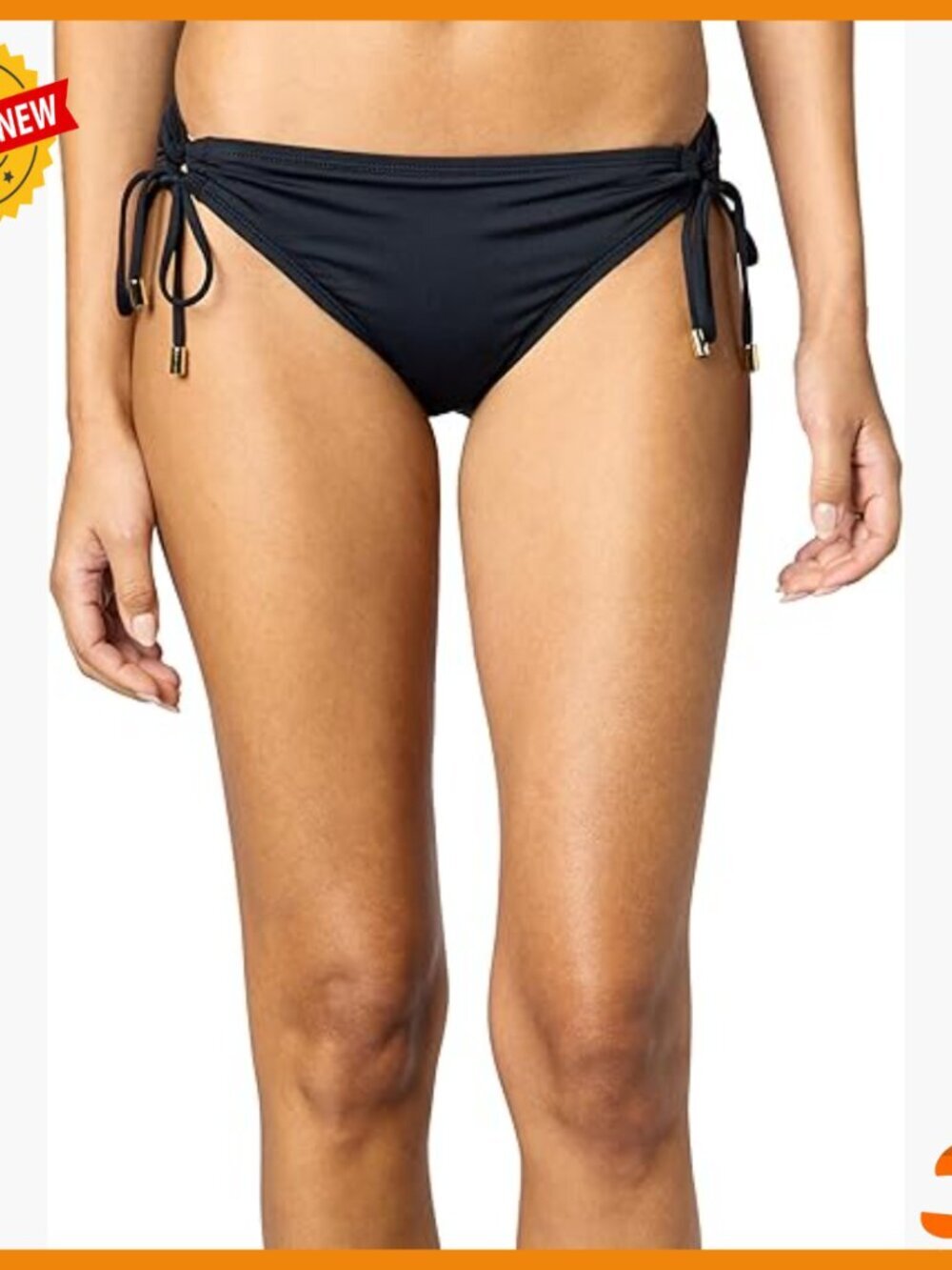 Adjustable Side Tie Hipster Bikini Bottom for Beach Swimming